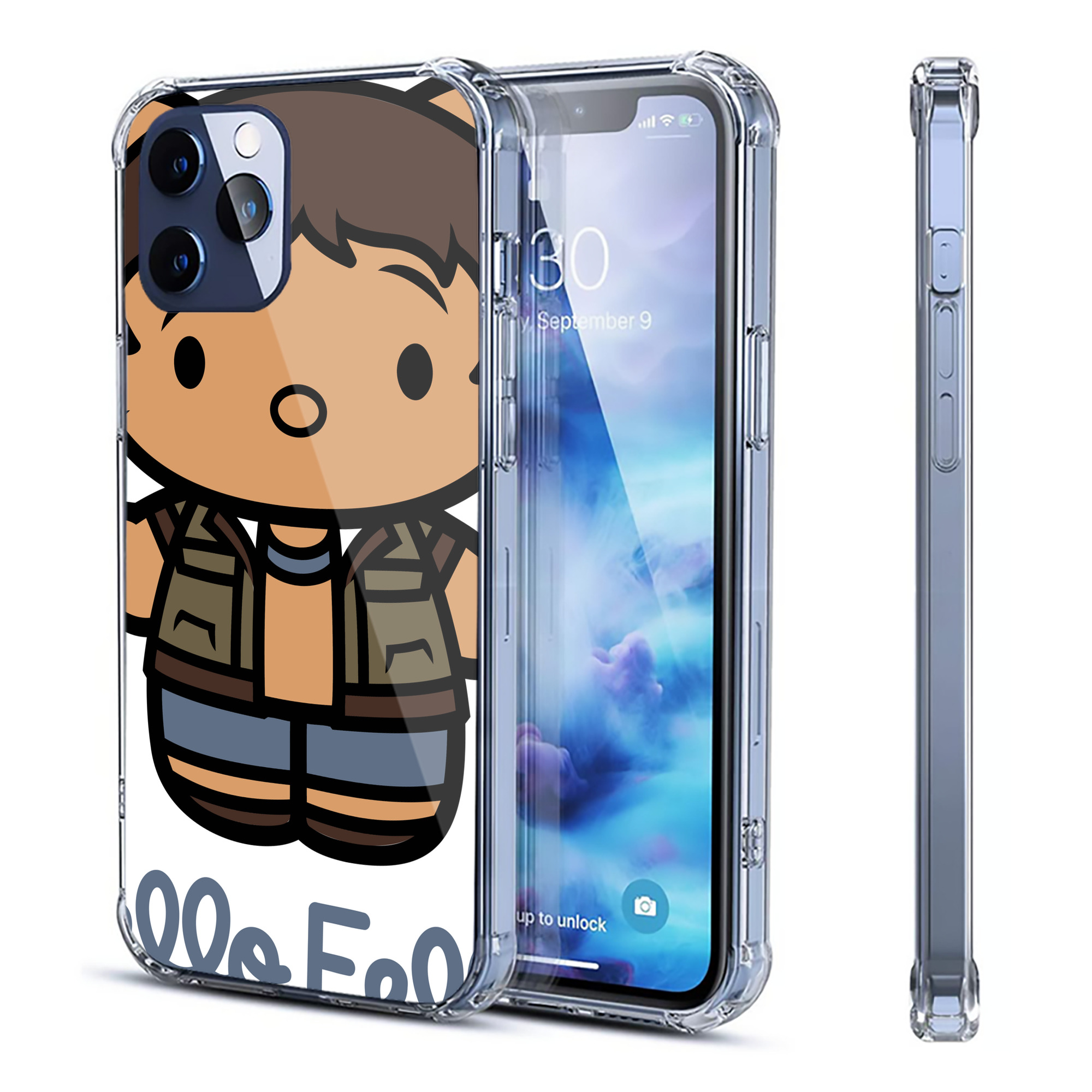 （画像用） Hello Kitty ハローキティ 【iPhone 12シリーズ対応】透明スマホケース（クリアソフトケース）